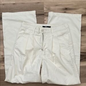 Vince White Flare Wide Leg Jeans